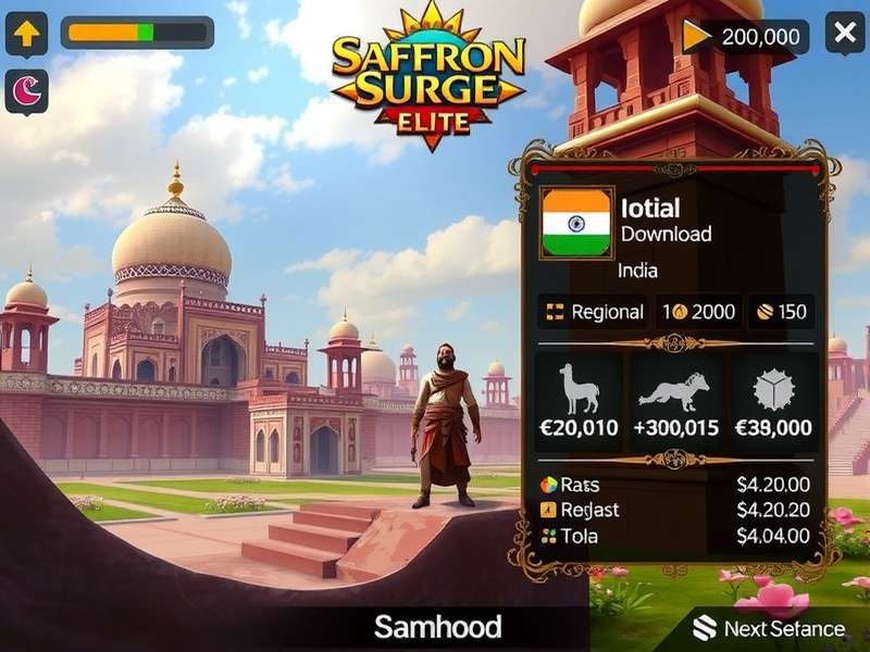 Saffron Surge Elite regional download statistics in India
